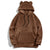 New Top Men and Women Funny Warm Hoodies for Men Clothing Bear Ears Casual Loose Sports Hoodie Unisex