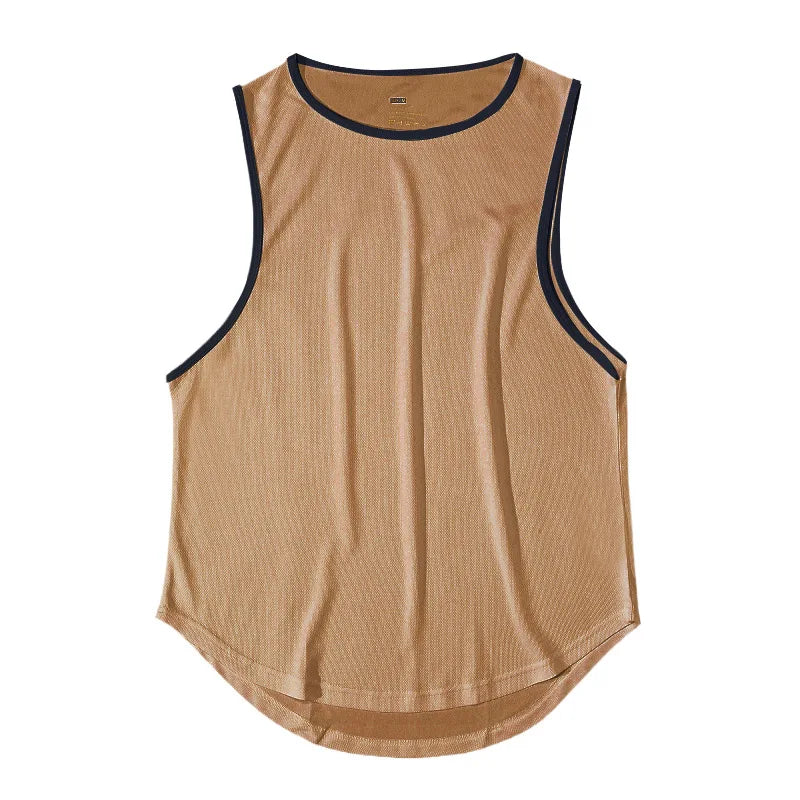 Men's Clothing Bodybuilding Gym T-shirts for Men Basketball Man Sleeveless Shirt T-shirt Vest Summer Clothes Tops Tees
