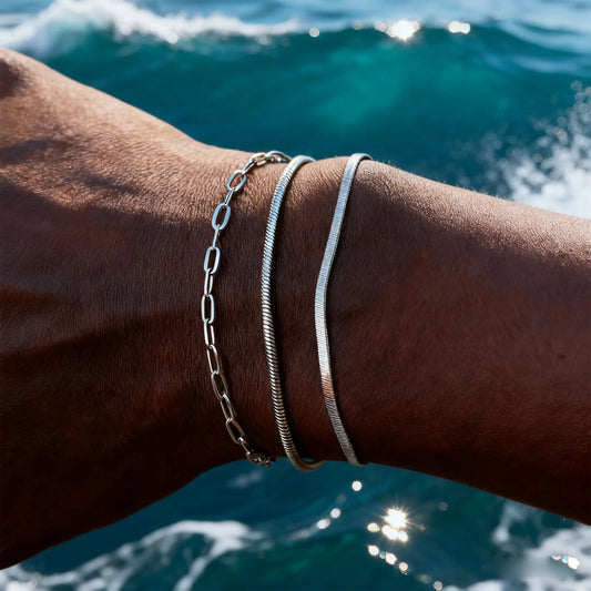 1/2/3pcs Chain Bracelet for Men Women,Stainless Steel Twisted Rope Cuban Chain Wristband,Hip Hop Minimalist Jewelry Gift