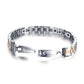 ARADOO Titanium Steel Watch Band Men's Bracelets Stainless Steel Magnetic Wristband Bracelet Gentlemen Jewelry Gifts