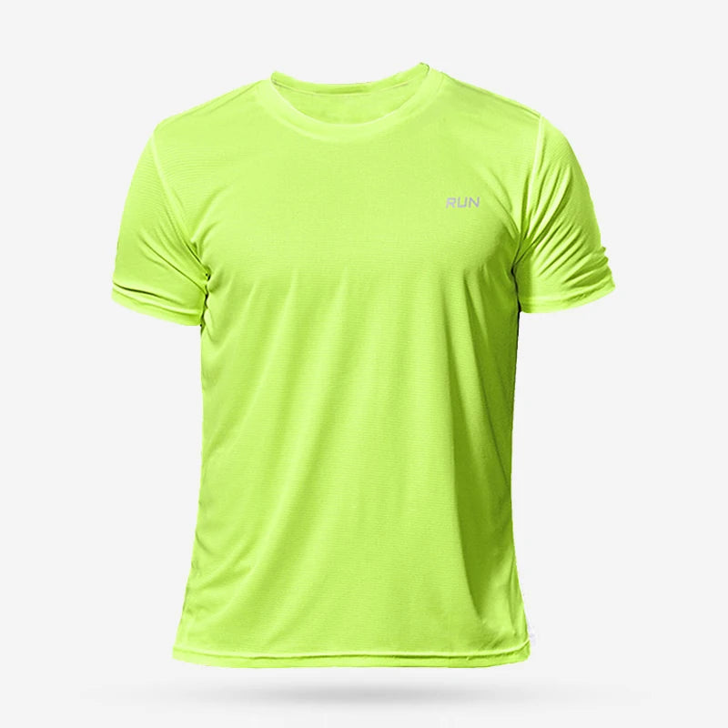 Summer Men Ice Silk t Shirt Short Sleeve t-Shirt Breathable Casual Tops Shirts Quick Dry Running Gym t-Shirts For Men Clothing