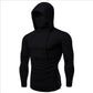 Mens Gym Thin Hoodie Short Sleeve Hoodies With Mask Sweatshirt Casual Splice Large Mask Hoodie Sweatshirt Hooded Tops Cycling