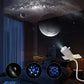 Satellite Shaped HD Star Projector & night light Plug and Play HD Dynamic Galaxy Projectors LED Night Light for Bedroom Ceiling