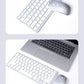 NexusClick Wireless Ergonomic Keyboard Mouse Combo - Rechargeable Mini Multimedia Set for PC, Laptop, MacBook