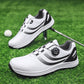Golf Shoes for Men, Fashionable and Casual, Suitable for Outdoor Use, Breathable and Comfortable, With Anti-Slip Soles in White