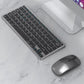 New 2.4G Wireless Rechargeable Silent Wireless Keyboard and Mouse Set, Compact Ergonomic Keyboard Mouse for Office/Home