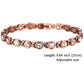 Women Magnetic Therapy Anklets 99.9% Pure Solid Copper 3500 Gauss Magnets Ankle Pain Relief for Arthritis Adjustable Size
