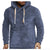 Midweight Fleece Hoodie Autumn Winter Loose Cozy Fuzzy Long Sleeve Pullover Hooded Sweatshirt for Men with Pocket Outwear
