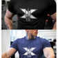 Tshirt for Men Bodybuilding  Graphic T Shirts Workout Fitness Men Clothing Short Sleeve Shirt Street Wear