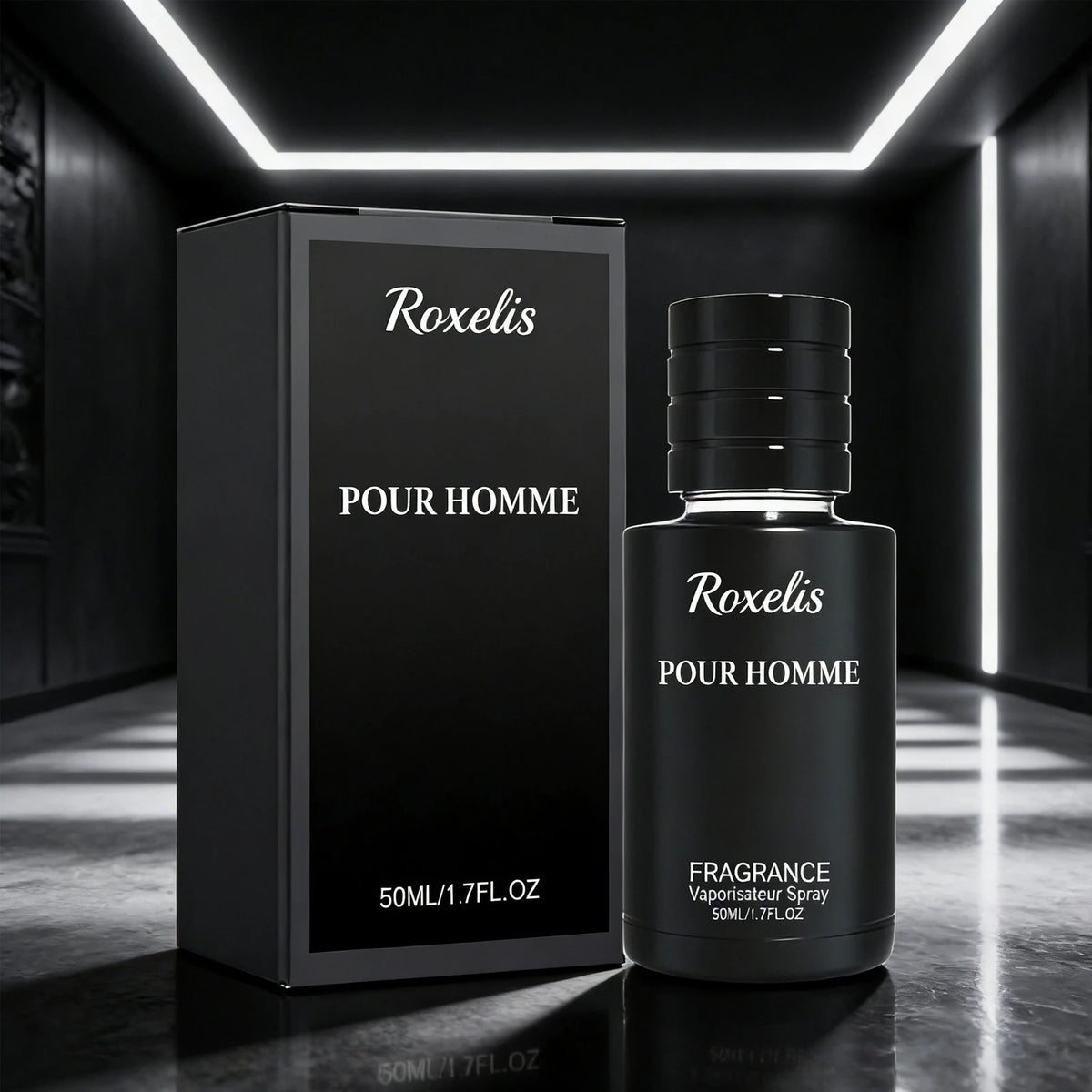 Roxelis 50ml Men Charming Fragrance Gentle Formula Long Lasting Fresh Mint Scent  Elegant Gentleman Fragrance Perfect for Dating