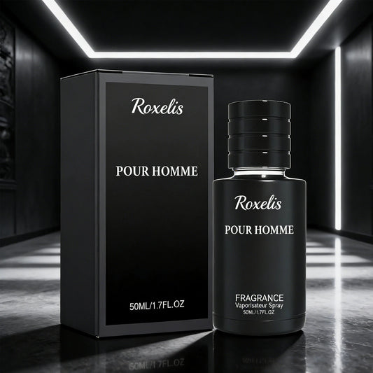 Roxelis 50ml Men Charming Fragrance Gentle Formula Long Lasting Fresh Mint Scent  Elegant Gentleman Fragrance Perfect for Dating