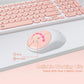 1 Set of 2.4G Wireless Keyboard and Mouse, Portable 95-key Multimedia key Office Mouse Kits, Silent Round Keyheads keyboard Mice