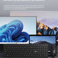 Lenovo Wired Mouse and Keyboard Set Classic Black Office Business Home Use Mouse 104Keys Silent Quiet Keyboard Combo for Laptop