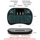 2.4G Air Mouse with Touchpad Keyboard i8 Arabic French Spanish Russian Backlit Mini Wireless Keyboard for PC Android TV Box