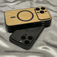 Luxury Wood Grain Magsafe Shockproof iPhone Case