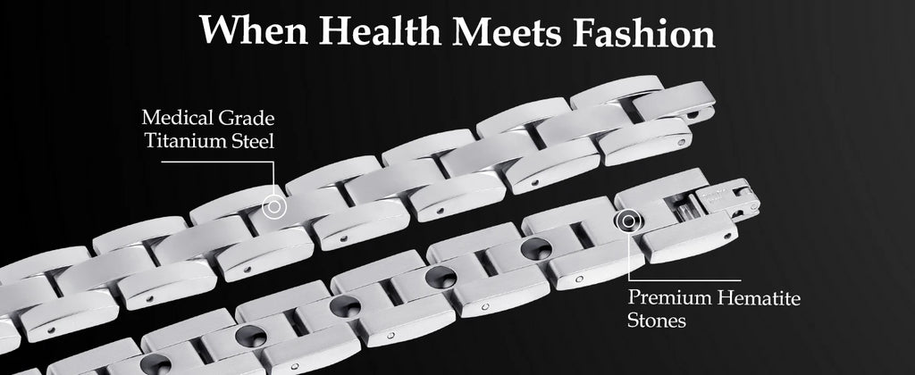 Titanium Steel Magnetic Bracelet Simple Design Stainless Steel Men's Bracelets