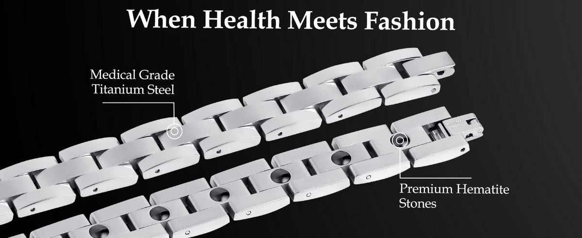 Titanium Steel Magnetic Bracelet Simple Design Stainless Steel Men's Bracelets