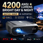 4200ANSI 900D 4K Supported Projector Native 1080P Smart Google TV WiFi 6 TOF Auto Focus Auto Keystone Home Theater Dual Speakers