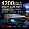 4200ANSI 900D 4K Supported Projector Native 1080P Smart Google TV WiFi 6 TOF Auto Focus Auto Keystone Home Theater Dual Speakers