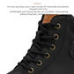 Men's high top boots four season outdoor work shoes anti slip and comfortable yellow boots fashion British casual leather boots