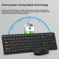 B.O.W HW256 Ultra-thin wireless keyboard and mouse set, 2.4G wireless set, 96 keys