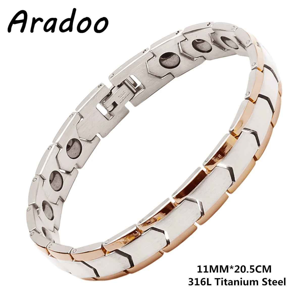 Titanium Steel Magnetic Bracelet Simple Design Stainless Steel Men's Bracelets