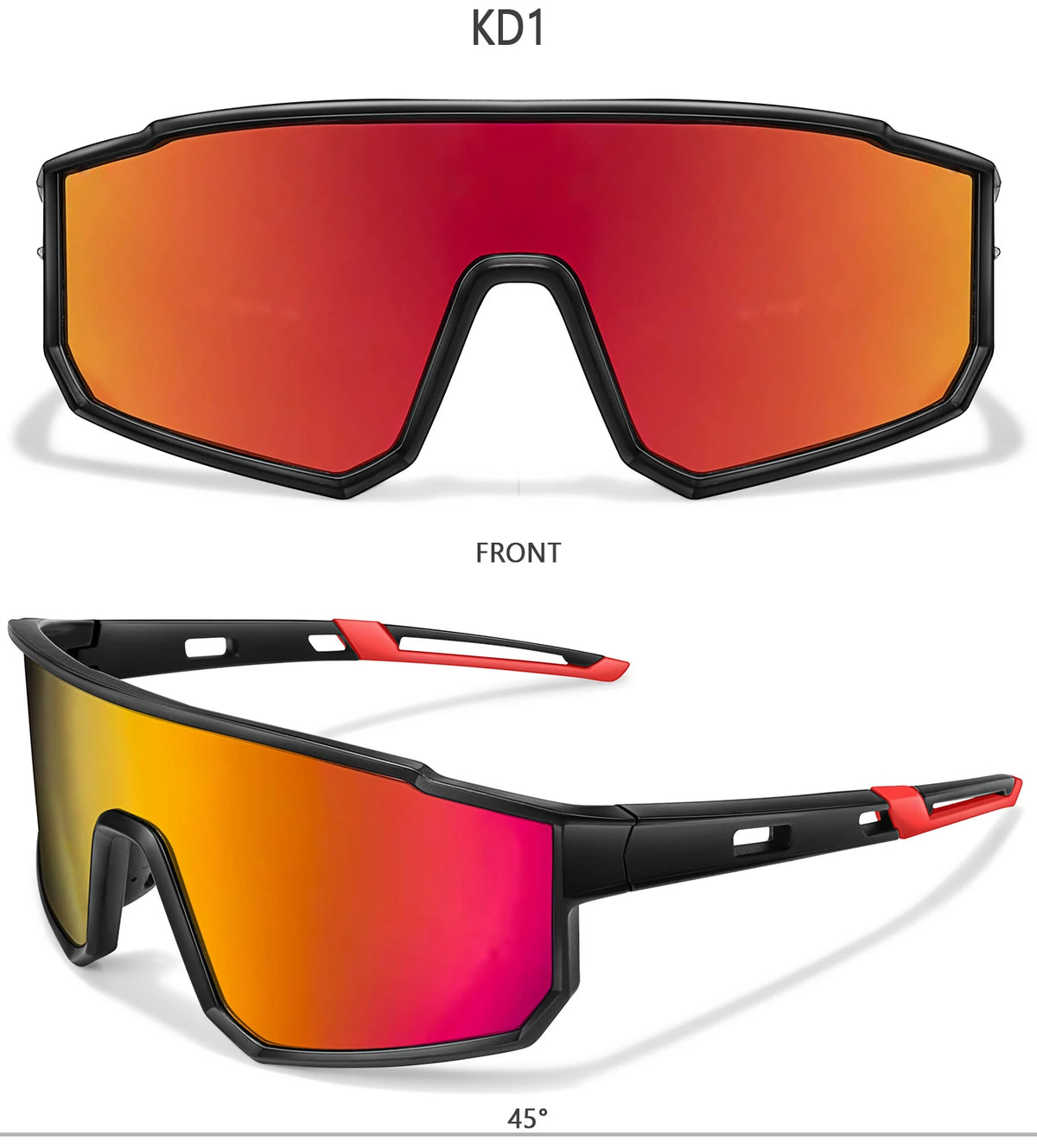 Trendy Fishing Sunglasses for Men and Women Casual Windproof Eyewear with UV Protection for Outdoor Sports, Running Cycling