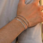 1/2/3pcs Chain Bracelet for Men Women,Stainless Steel Twisted Rope Cuban Chain Wristband,Hip Hop Minimalist Jewelry Gift