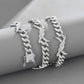 Interlocked Paved Curb Chain Choker Hip Hop Elegant European Style Women Dating Daily Sparkling Neck Accessories