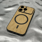 Luxury Wood Grain Magsafe Shockproof iPhone Case