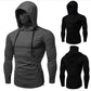 Mens Gym Thin Hoodie Long Sleeve Hoodies With Mask Sweatshirt Casual Splice Large Mask Hoodie Sweatshirt Hooded Tops Cycling