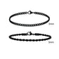 2pcs Men's Chain Bracelets,Stainless Steel Silver Gold Black Color Twist Rope Chain Wristband,Trendy Cuban Link Chains Gift