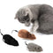 Automatic Swinging Tail Fan Toy for Pets - Battery-Free Interactive Chase Game for Cats & Dogs of All Sizes, Durable Plastic Construction with Safe Motion Activation (Gray/White/Brown)