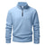 Men's Hoodies Sweatshirts Thicken Warm Fleece Tracksuit for Men Zipper Neck Pullover Men's Winter Clothing Soft Shell Men Hoodie