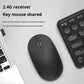 B.O.W HW256 Ultra-thin wireless keyboard and mouse set, 2.4G wireless set, 96 keys