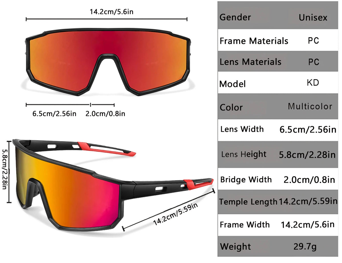 Trendy Fishing Sunglasses for Men and Women Casual Windproof Eyewear with UV Protection for Outdoor Sports, Running Cycling