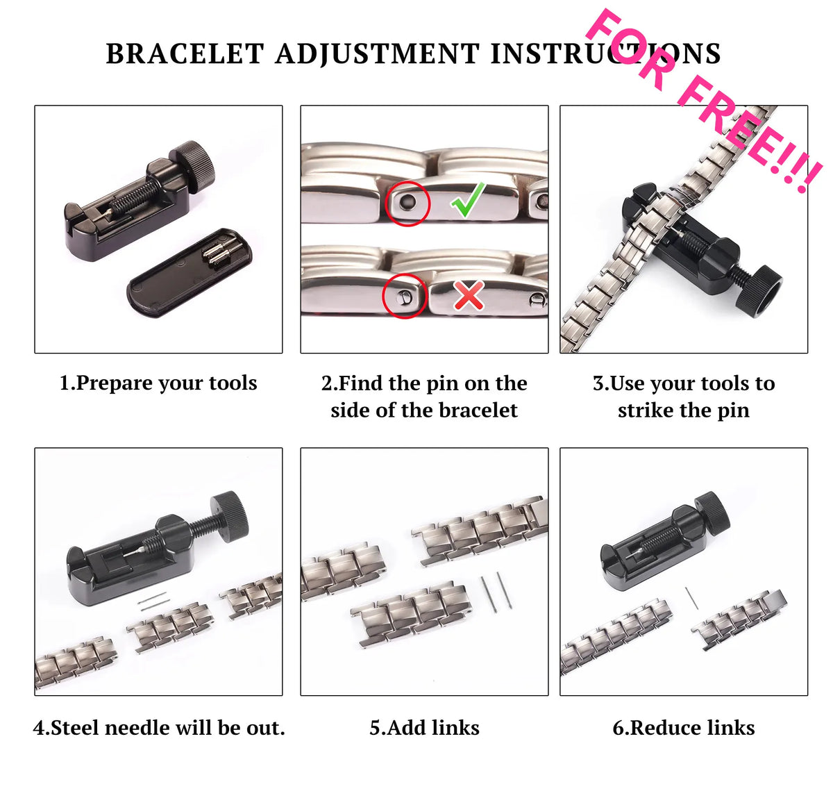 Titanium Steel Magnetic Bracelet Simple Design Stainless Steel Men's Bracelets