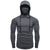 Mens Gym Thin Hoodie Long Sleeve Hoodies With Mask Sweatshirt Casual Splice Large Mask Hoodie Sweatshirt Hooded Tops Cycling
