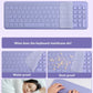 Fashion Keyboard and Mouse Set Wireless PC Gamer Keyboards and Mouse Kit Ultra Thin Office Ergonomic Gaming Keypad Mice Purple