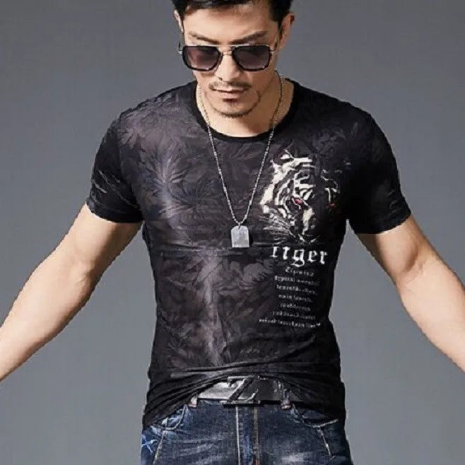 Men's T-shirt Clothes Streetwear Top Man Tee Shirts Plain Wholesale Striped Hip Hop Xl Alphabet Trashy Y2k Stylish Party Casual