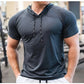 Men Running Hoodies Bodybuilding Sport Hooded Short Sleeve Gyms Fitness Clothing Muscle Shirt Quick Drying Training T-Shirt