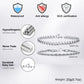 2pcs Men's Chain Bracelets,Stainless Steel Silver Gold Black Color Twist Rope Chain Wristband,Trendy Cuban Link Chains Gift