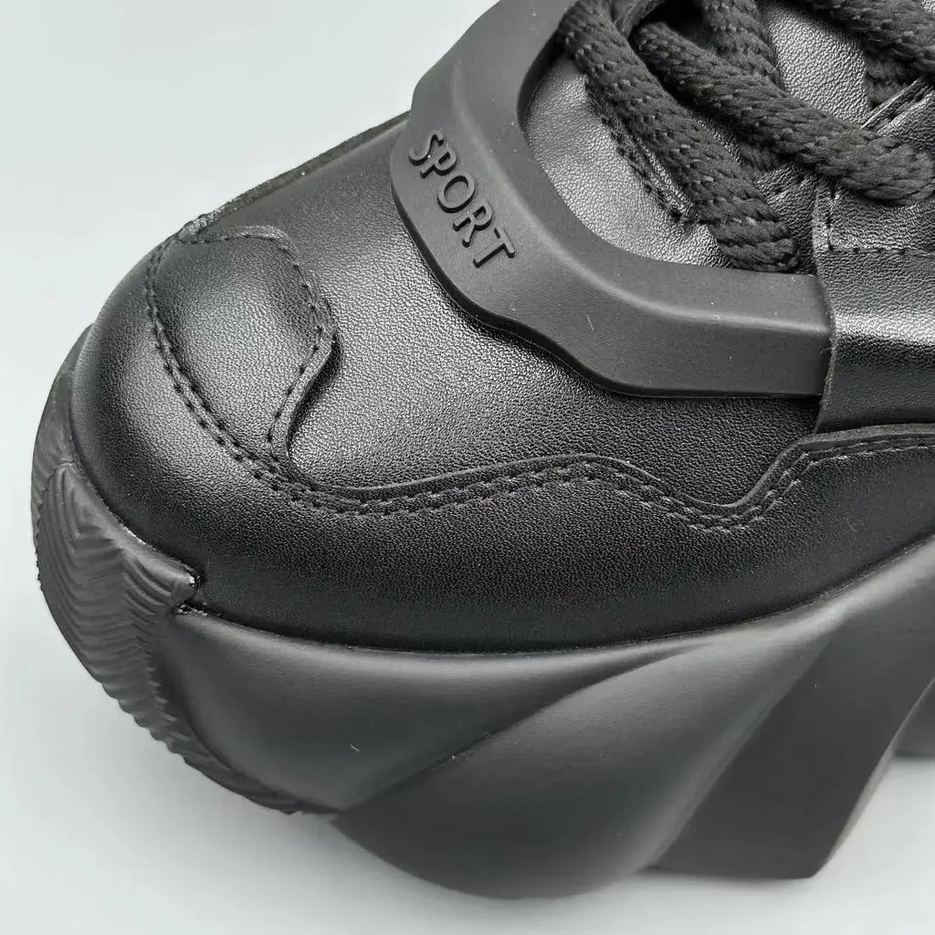 Men's Boots High Top  New Trend Wear-resistant Synthetic Leather Boots Casual Lace Up Height Increasing Fashion Boots 2025