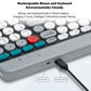 Dual-mode Wireless Keyboard & Mice Combo 2.4G Bluetooth 5.0 Membrane Keyboards BT 3-Channels Rechargeable Key Board Mouse for PC