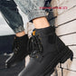 Men's high top boots four season outdoor work shoes anti slip and comfortable yellow boots fashion British casual leather boots