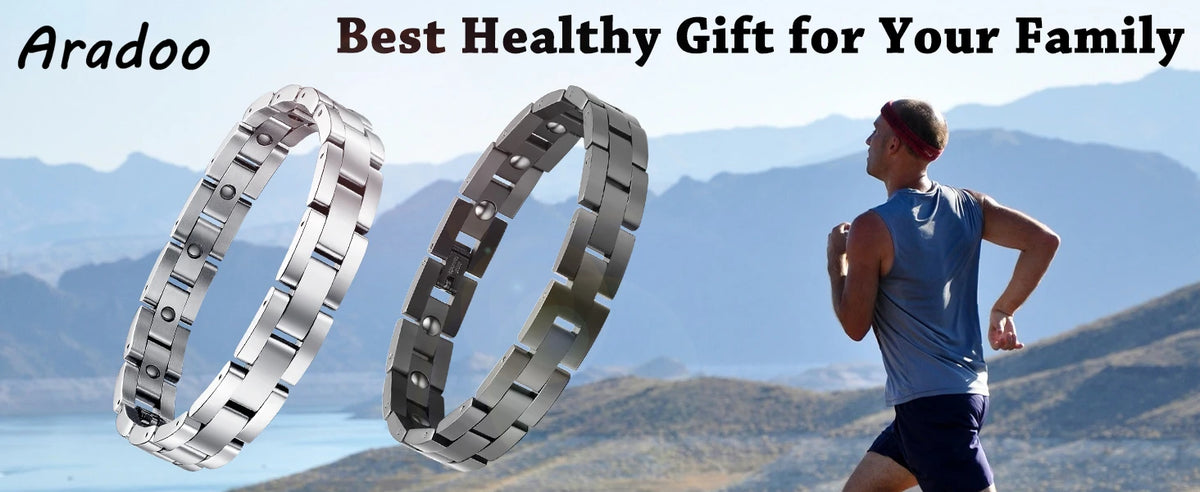 Titanium Steel Magnetic Bracelet Simple Design Stainless Steel Men's Bracelets