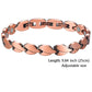 Women Magnetic Therapy Anklets 99.9% Pure Solid Copper 3500 Gauss Magnets Ankle Pain Relief for Arthritis Adjustable Size