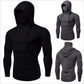 Mens Gym Thin Hoodie Long Sleeve Hoodies With Mask Sweatshirt Casual Splice Large Mask Hoodie Sweatshirt Hooded Tops Cycling