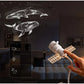 Satellite Shaped HD Star Projector & night light Plug and Play HD Dynamic Galaxy Projectors LED Night Light for Bedroom Ceiling