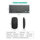 Wireless Keyboard Mouse Combo, Bluetooth 5.0 & 2.4G Dual Mode Rechargeable Gray Set for Notebook Laptop